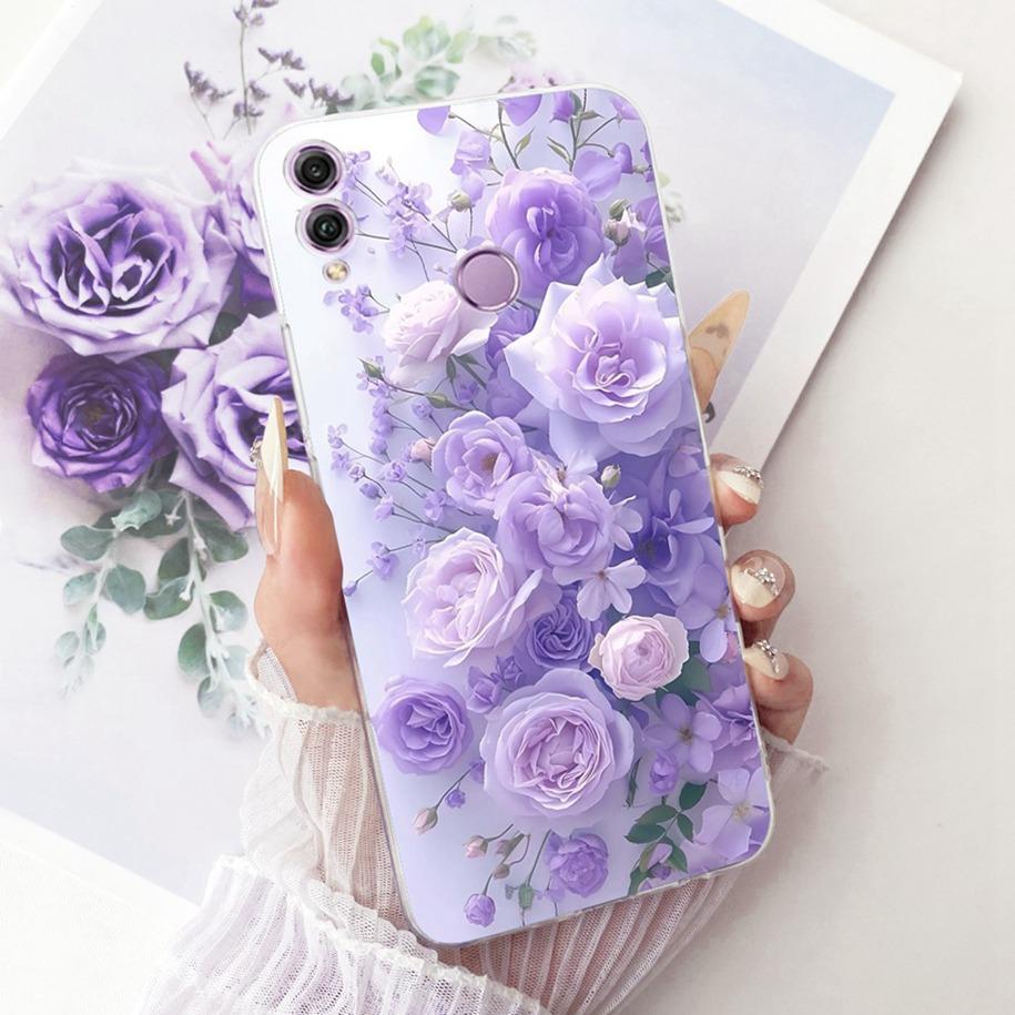 Custodia per Honor 8X JSN-L11 JSN-L21 JSN-L22 Popolare Fiore Fiocco Silicone Morbido Cover Protettiva Per Honor 8X Max Alloggiamento Honor8X