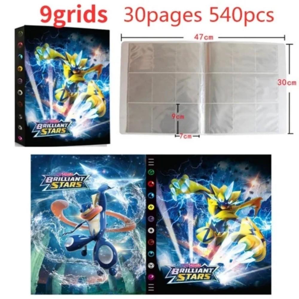 Cartoons Cards Cards Cards Kids Childrens 9 Pockets 540 Book Album Anime Map Game PIKACHU Collectible Birthday Gift Present For