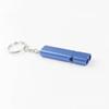 Flat Aluminum Alloy Dual Frequency Survival Whistle Double Tube Outdoor Survival Survival Whistle Equipment Equipped EDC Tool