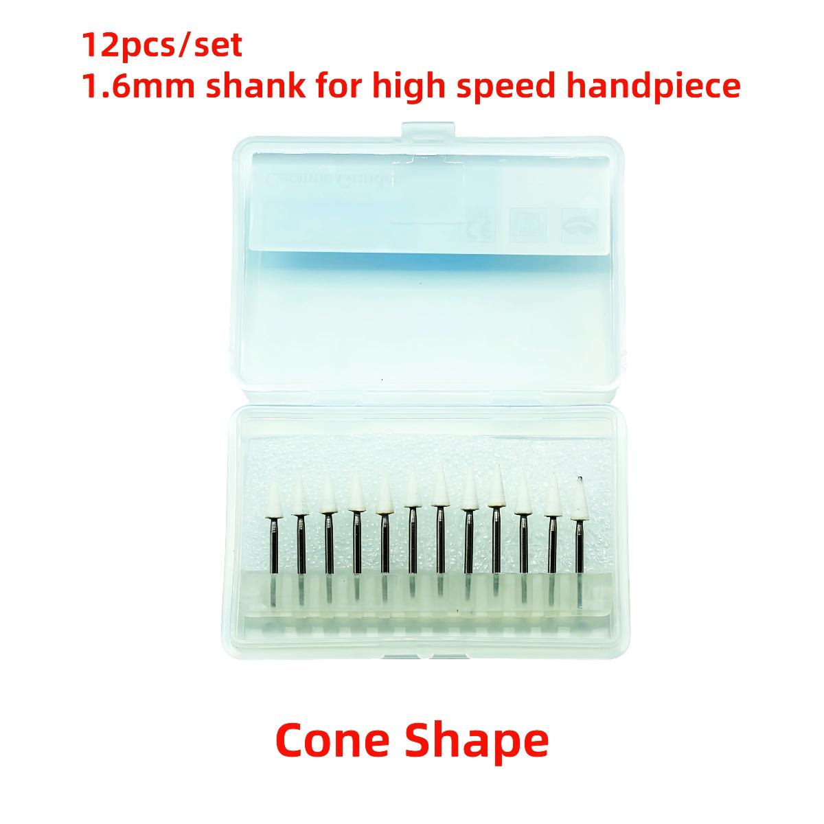 

Dental White Stone Polishing Burs Kit With 1.6Mm 2.35Mm Shank Multiple Shapes For High Quality Low Speed Settings Handpiece