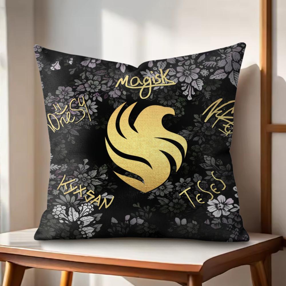

Team FFalcons Cushion Cover Natural Linen Organic Fabric DoubleSided Printing Couch Pillow Covers Home Decor 30x30cm