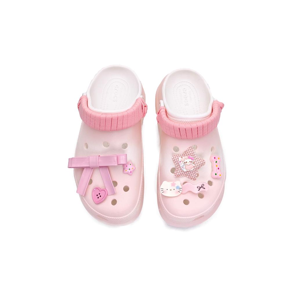 Crocs Crush Clog Strawberry Pie EVA Comfortable Spring Summer Collection Decorative Buckle Graffiti Hole Shoes Unisex Pink