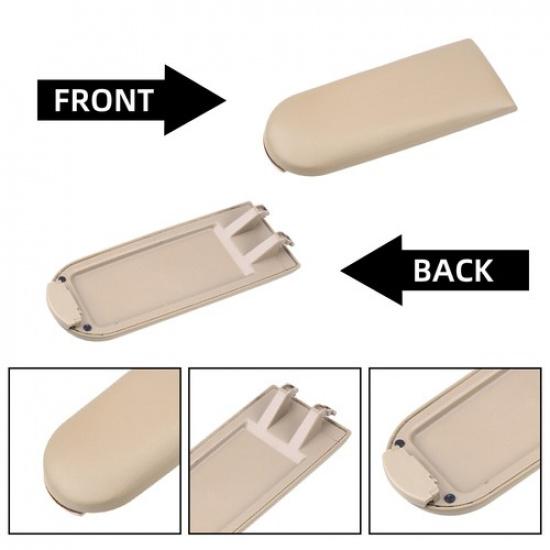 For 1999-2005 Volkswagen GOLF Beige Center Console Armrest Lid Cover Accessories
