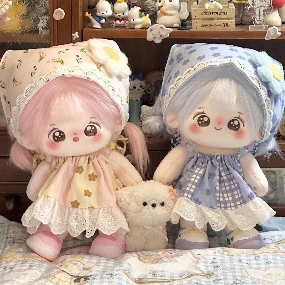 

Scarf Cotton Doll Suit Pastoral Style Plush Dolls Clothes Cotton Doll Clothes Set 20cm Cotton Doll розовый