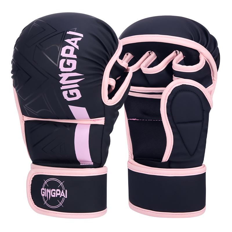 Professional Mma Boxing Gloves Half Finger Sandbag Karate Muay Thai Training Gloves Men Women Thickened Boxing Equipment