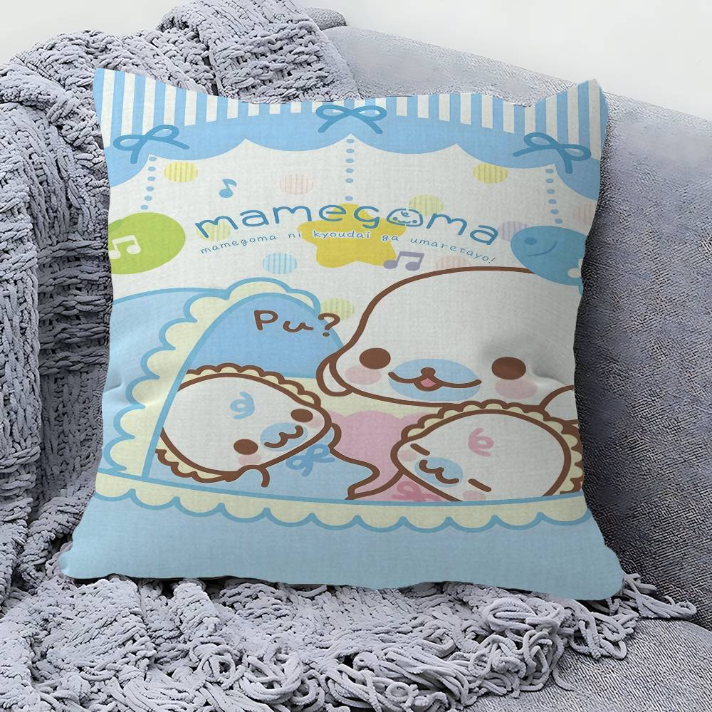 Kawaii Cartoon Mamegoma CUTE Personalized Pillow Cover Kids Bedroom Wild Party Decor Pillowcase kid Birthday shower Gift