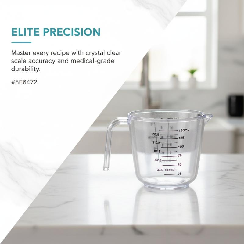 Plastic Measuring Cup with Scale Multi Sizes 150ml to 1000ml for Accurate Liquid Measurement Baking and Cooking
