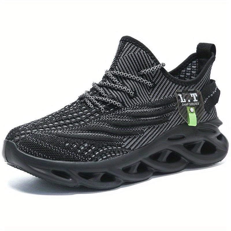 36-48 Men's and Women's Sneakers,Men's Knitted Breathable Lace Up Running Shoes,Lightweight and Comfortable Sneakers