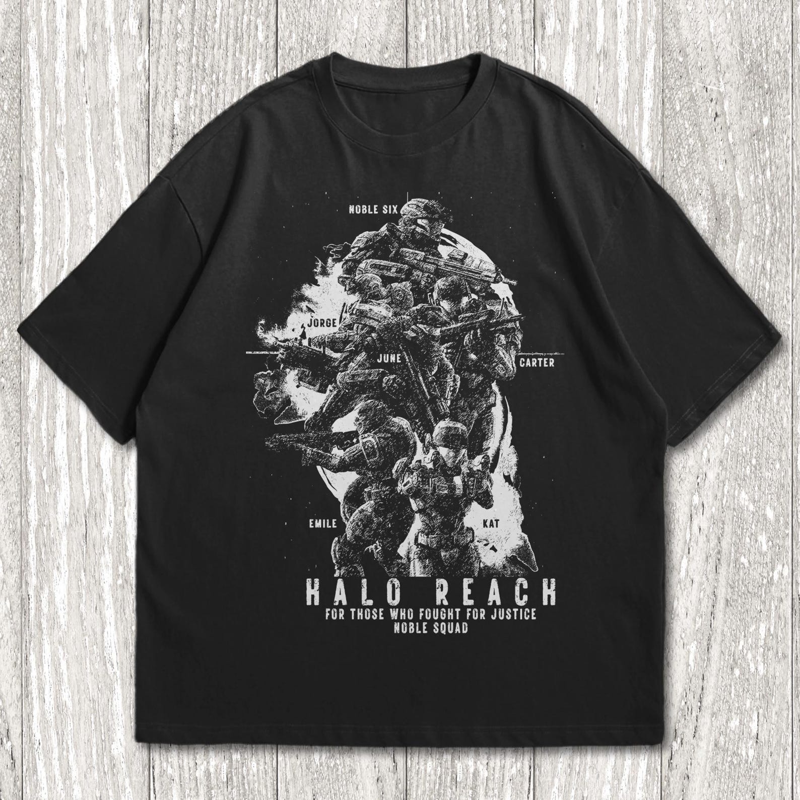 Halo Reach T-Shirt, Master Chief Shirt, Halo Legends Anime Shirt, Noble Squad Tee, Master Chief Spartan Shirt, Master Chief Halo Shirt 4XL