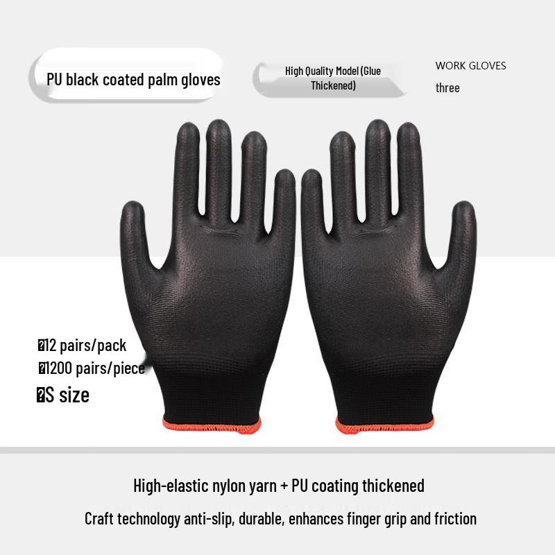 Dr. Gray Anti-Static Carbon Fiber PU Work Gloves (12 Pairs)