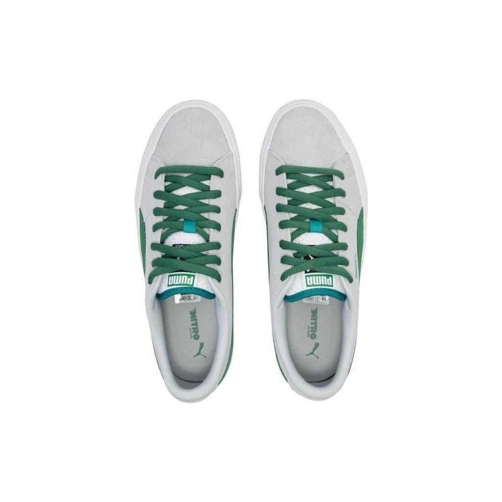 Puma Suede Skate Nitro Low Top Skate Shoes Unisex Sneakers Gray Green 386082-10