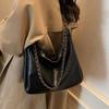 Spacious Simple Stylish Chain Single Shoulder Underarm Bag Fall Winter New Style Vintage Unique Slant Bag for Work