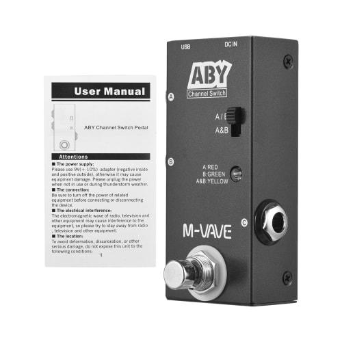 Duangu ABY Line Selector AB Switch Mini Guitar Effect Pedal True Bypass Guitar Bass Pedal AB Box - ABY Channel Switch, Mini Guitar Effect Pedal