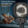 2024 New Octopus Fan 5000mAh Rechargeable 270 Oscillating Fan Portable Air Cooler with Night Light Mini Air Conditioner Fan