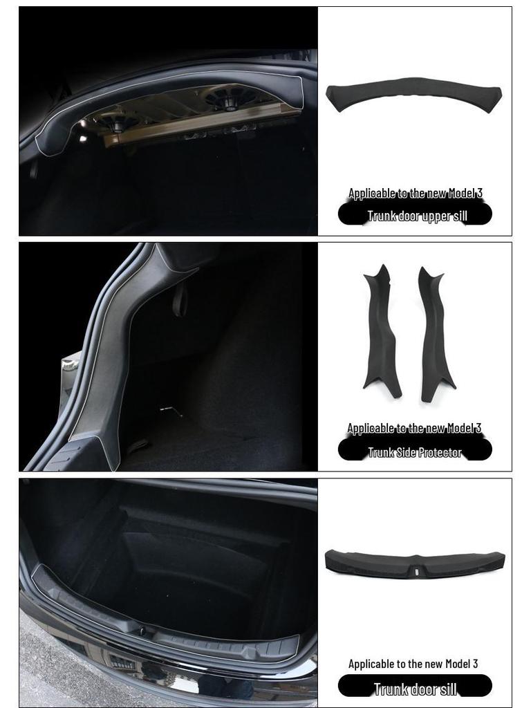 TPE Floor Mats for Tesla Model Y3 Interior - Complete Set for New Car Modification