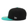 New Era Cap 59FIFTY 14711698 NER35C0391 LA Black 7 SIDE PATCH UNDER VISOR ONSPOTZ Exclusive Hat Gokyu Fifty 5950 Side Patch Straight Flat Visor 2 Tone