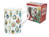 Carmani, Christmas Mug 360ml T. Classic - Merry christmas/Christmas Baubles
