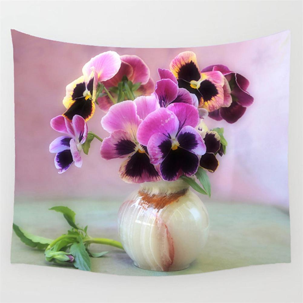 Oil Painting Flowers Series Tapestry Wall Hanging Tapestries Beach Towel Blanket TableCloth Home Decor 6130x150cm