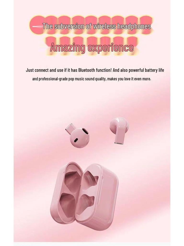 Mini High-Value Noise-Cancelling Bluetooth Earbuds for Girls - Wireless, Hot-Selling Pro5s Edition