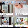 9 Sheets Halloween Window Stickers, Double Side Window Clings Decals for Party Decoration, Indoor & Outdoor Home Decor, Halloween Decorations,