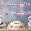 Schmetterling Papier Hängeanhänger Banner Happy Birthday Party Deko Kinder Hochzeit Geburtstagsfeier Zubehör Baby Shower Banner