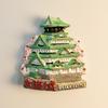 Japan Osaka City Landmark Buildings 3D Stereoscopic Crafts Landmark Buildings Hand Painted Decoration Home Refrigerator Magnets