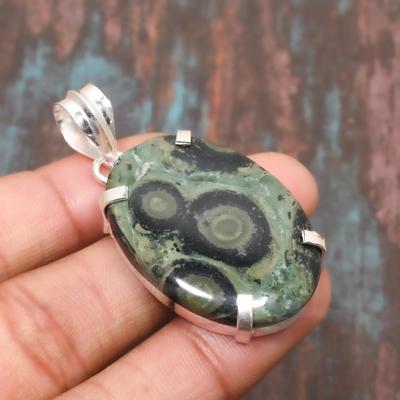Kambaba Jasper Gemstone  925 Sterling Silver Handmade Amazing Jewelry Pendant