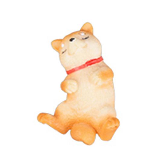 Schöne Harz Hund Modell Statue Landschaft Miniatur DIY Puppe Haus Garten Dekor