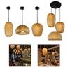 Bamboo Lamp Shades Weave Hanging Light Ceiling