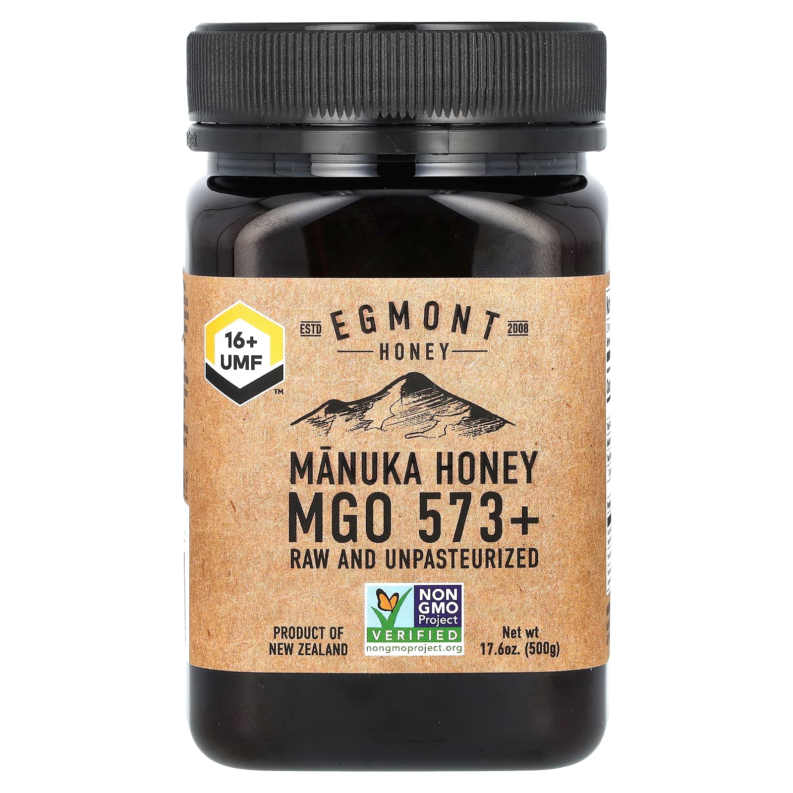 

Мед манука, сирий та непастеризований, MGO 573+, 500 г(17.6 унцій)