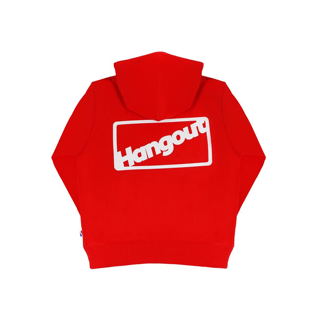 Hangout Reflective Logo Red Hoodie (Red) Red/M