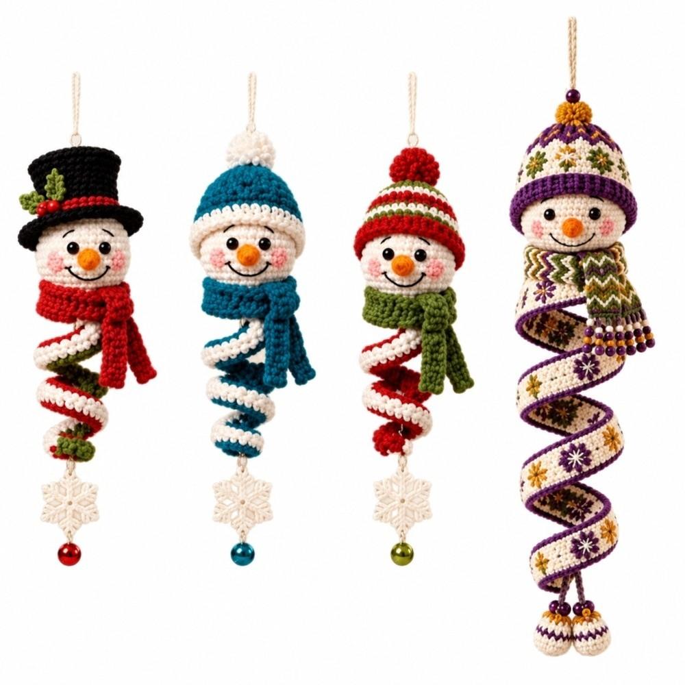 DIY Craft Crochet Spiral Oranment DIY Kit  Holiday Crochet Crafts  Window Decor