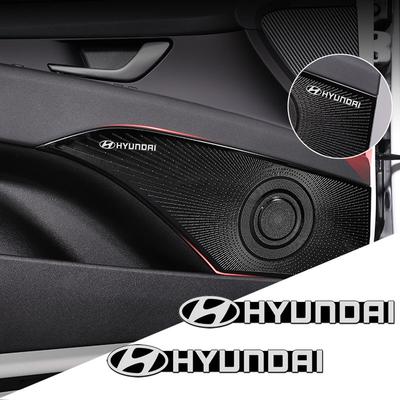 Bil Lyd Dekorasjon Merke Modifisert Logo Lyd Klistemerker For Hyundai I30 I20 IX35 I40 Tucson Getz Sonata Veloster Elantra Solaris