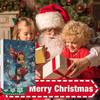 2D Advent Calendar Box, Christmas Countdown Calendar (with Dragon Decorative Toy), 24-Day Christmas Advent Calendar, Christmas Tree Decoration