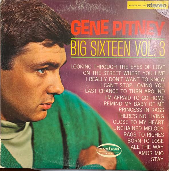 LP Record GENE PITNEY - Big Sixteen Vol. 3 MS3085 MUSICOR 1966 US Rock Used