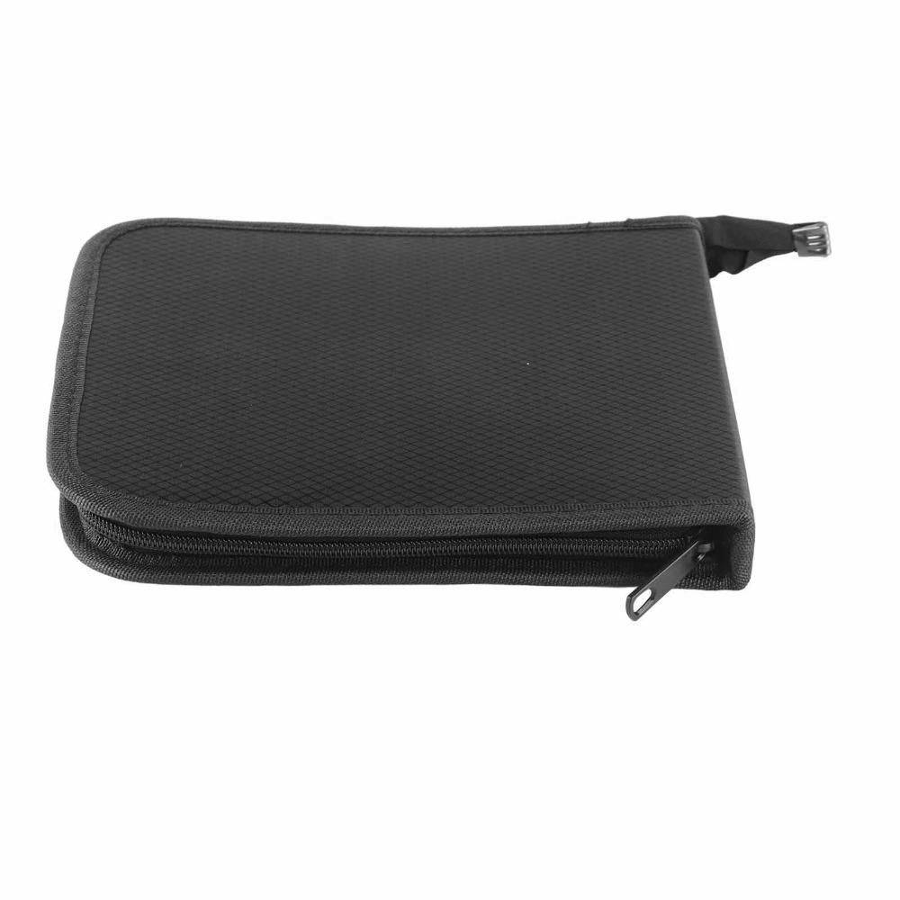 72/120 Slots Pencil Case Black Art Pencil Case Durable Pencil Case Organizer  Drawing