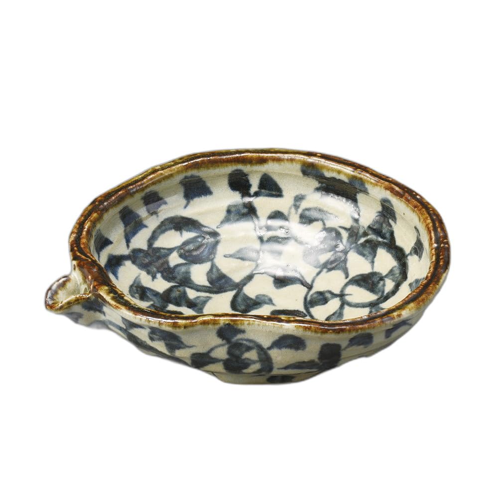 

Octopus Arabesque Katakuchi Shallow Bowl Medium Bowl 6.5 [20×17×5.5cm]