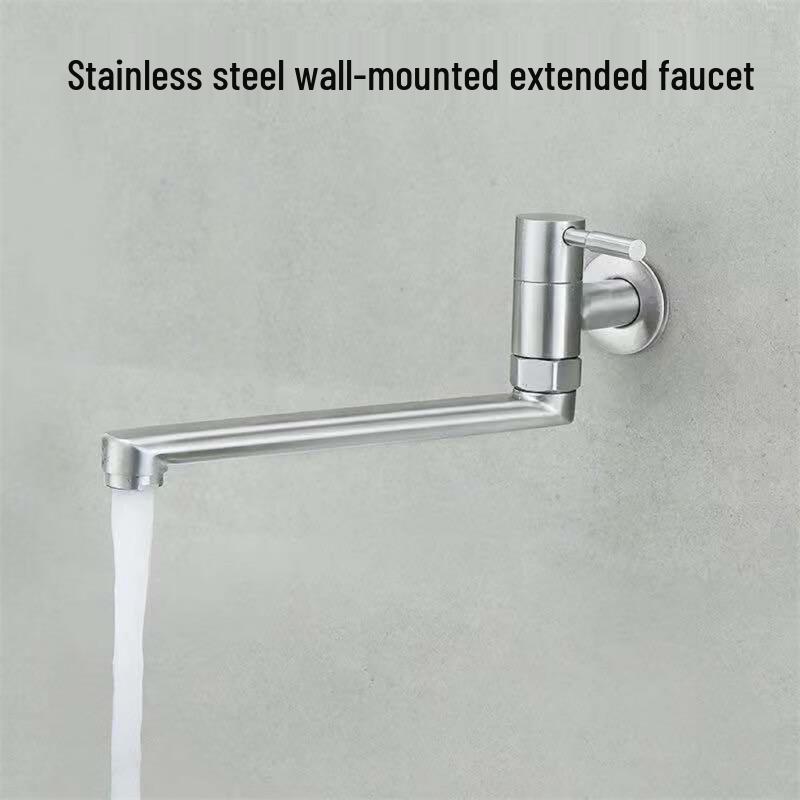 SIOYIE 304 Stainless Steel Wall-Mounted Single Cold Water Faucet