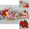 Artificial Flower Basket With Wicker Design For Living Room And Event Decoration