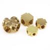 Copper G1/4 Female Four-Way Cross Fitting