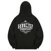Khb0004 Kan Lettering Fleece-Lined Hoodie - Black