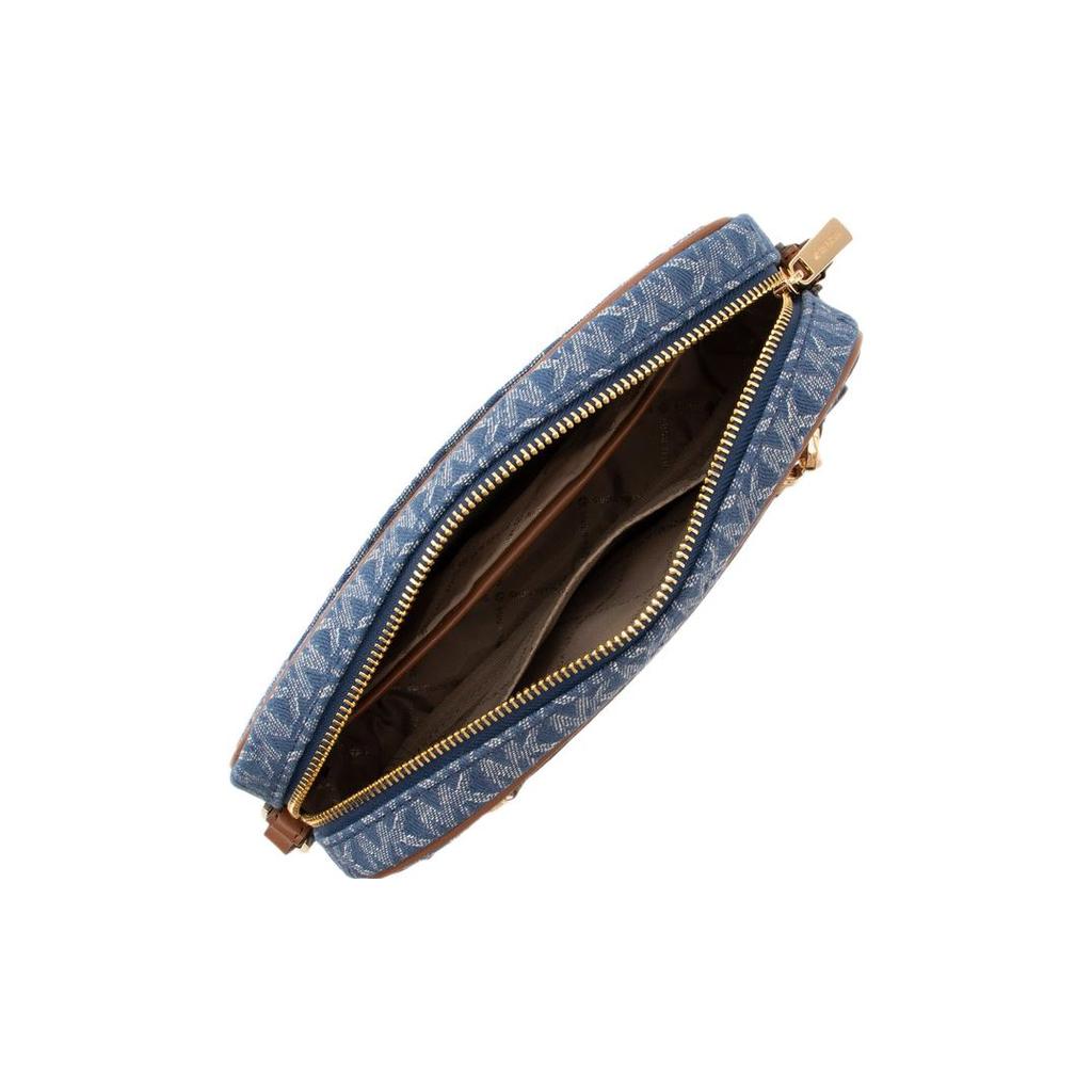 Nuevo Bolso Cámara de Algodón Jet Set de MICHAEL KORS Bolso de Hombro Bolso Bandolera para Mujer Azul 35F2GTTC9J-DENIM-MULTI