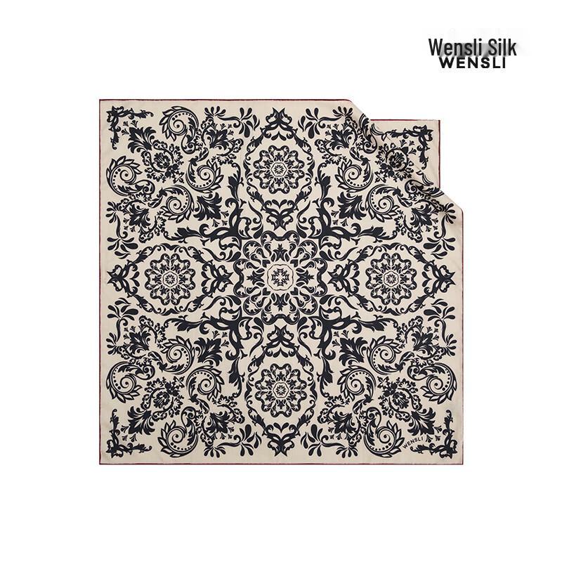 WENSLI Xingluo Double-Sided Printed Silk Wool Scarf