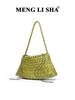Borsa intrecciata fatta a mano: Borsa a Tote Retro alla Moda, Versatile da Portare Sottobraccio o a Spalla, Perfetta per Mamma e Bambino.