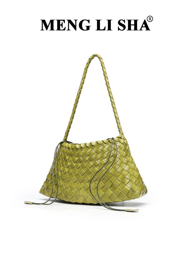 Borsa intrecciata fatta a mano: Borsa a Tote Retro alla Moda, Versatile da Portare Sottobraccio o a Spalla, Perfetta per Mamma e Bambino.