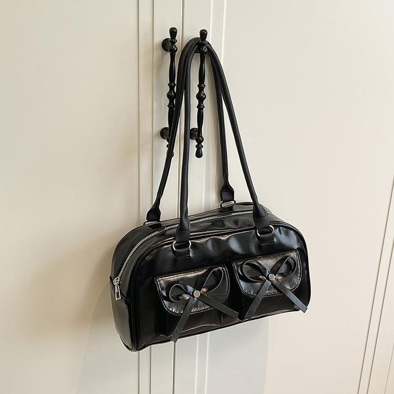 Large Capacity Bag Women's Summer New Ballet Style Bow Underarm Bag Versatile Shoulder Bag