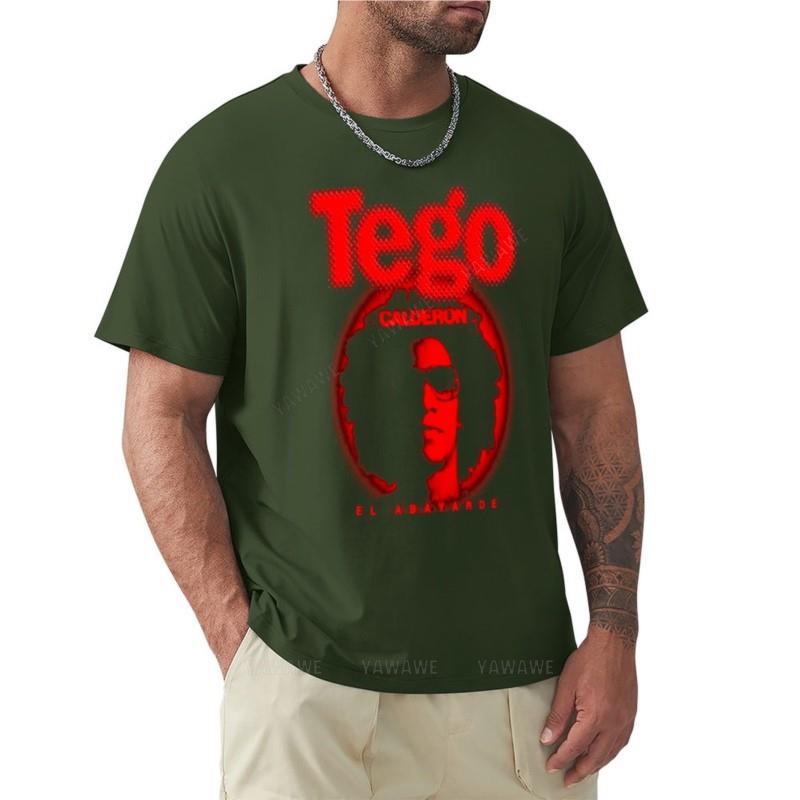 black tshirt men Tego Calderon T-Shirt new edition t shirt plain t-shirt mens plain t shirts cotton mens t-shirts
