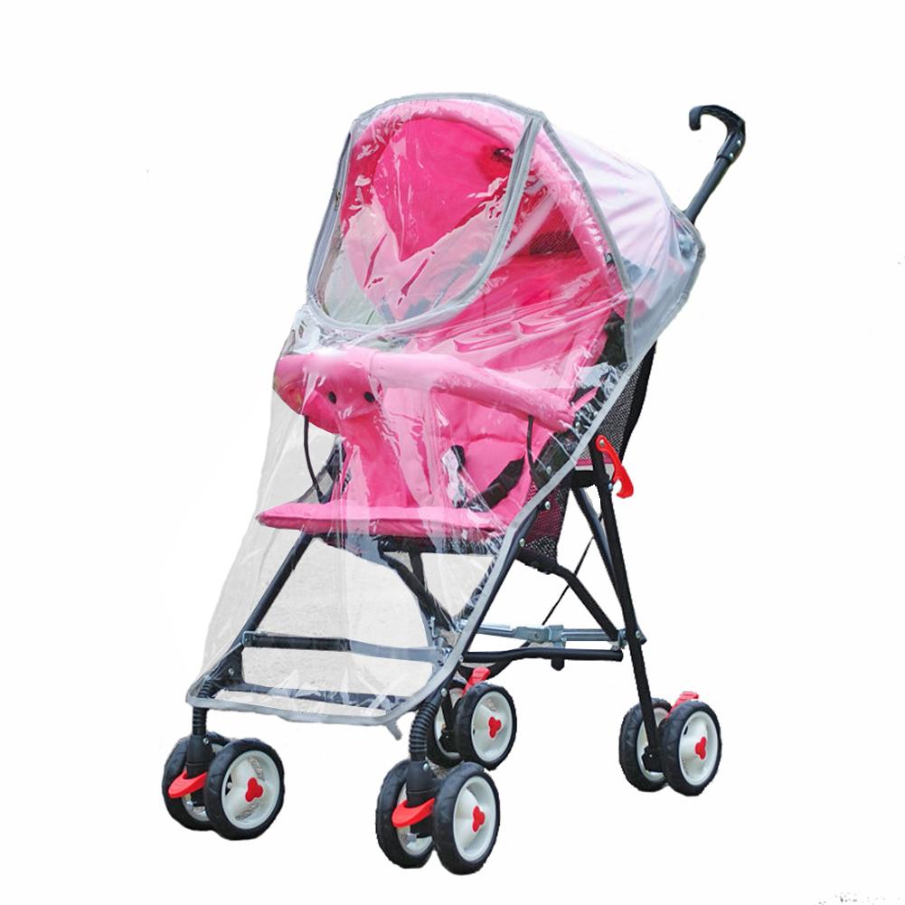 Rain Cover Waterproof Dust Shield Rain Canopy Raincoat for Stroller Pushchairs