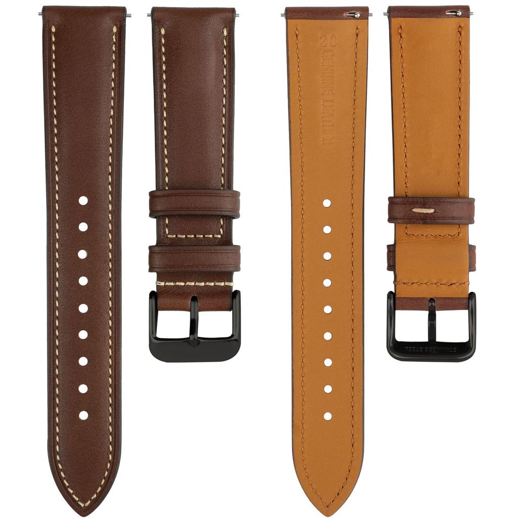 Quick Release Oil Wax Genuine Leather Watch Strap Replacement for Huawei Watch GT 2 GT 3 GT 4 GT 5 Watch 3 Pro Smart Watch