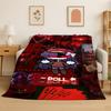 Cartoon Murder Drones Uzi V Robot Flannel Blanket Soft Warm Throw Blanket for Bedroom Living Room Bed Travel Camping Picnic